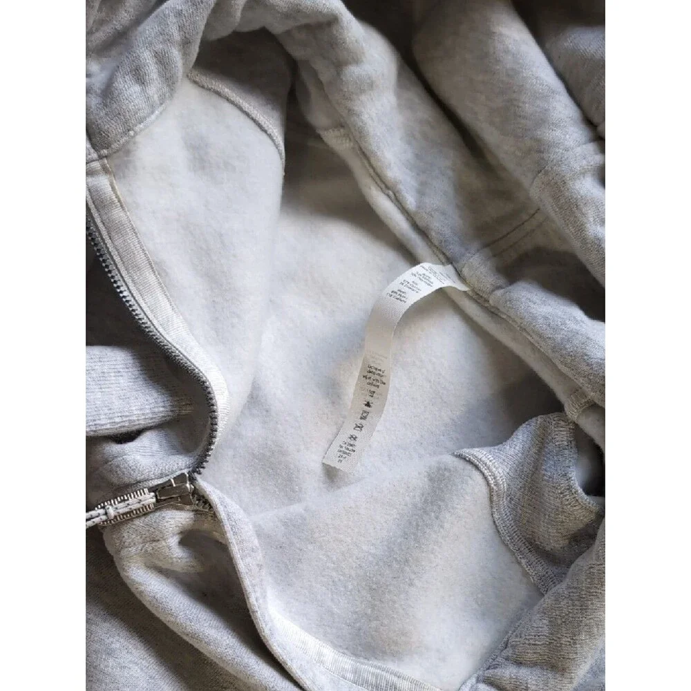 Lululemon Light Gray Scuba Half-Zip Hoodie XS/S Heathered Core Ultra Light Grey